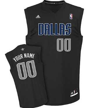 Men & Youth Customized Dallas Mavericks Black Fashion Jersey